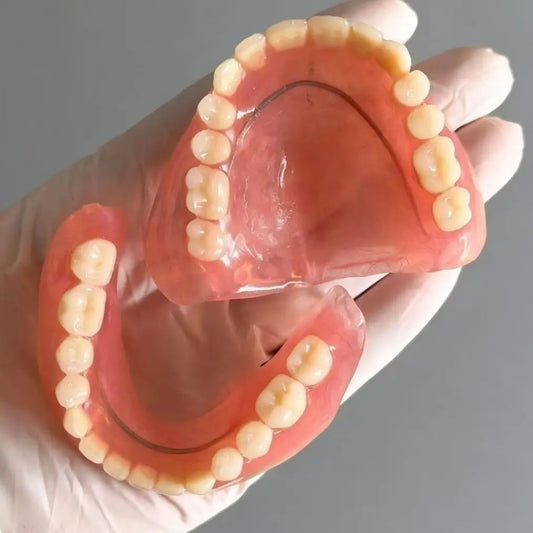 All-in-One Full Mouth Denture Set Comfort False Teeth Kit