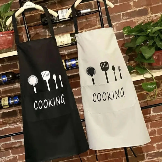 Waterproof Kitchen Apron Cooking Smock with Pocket