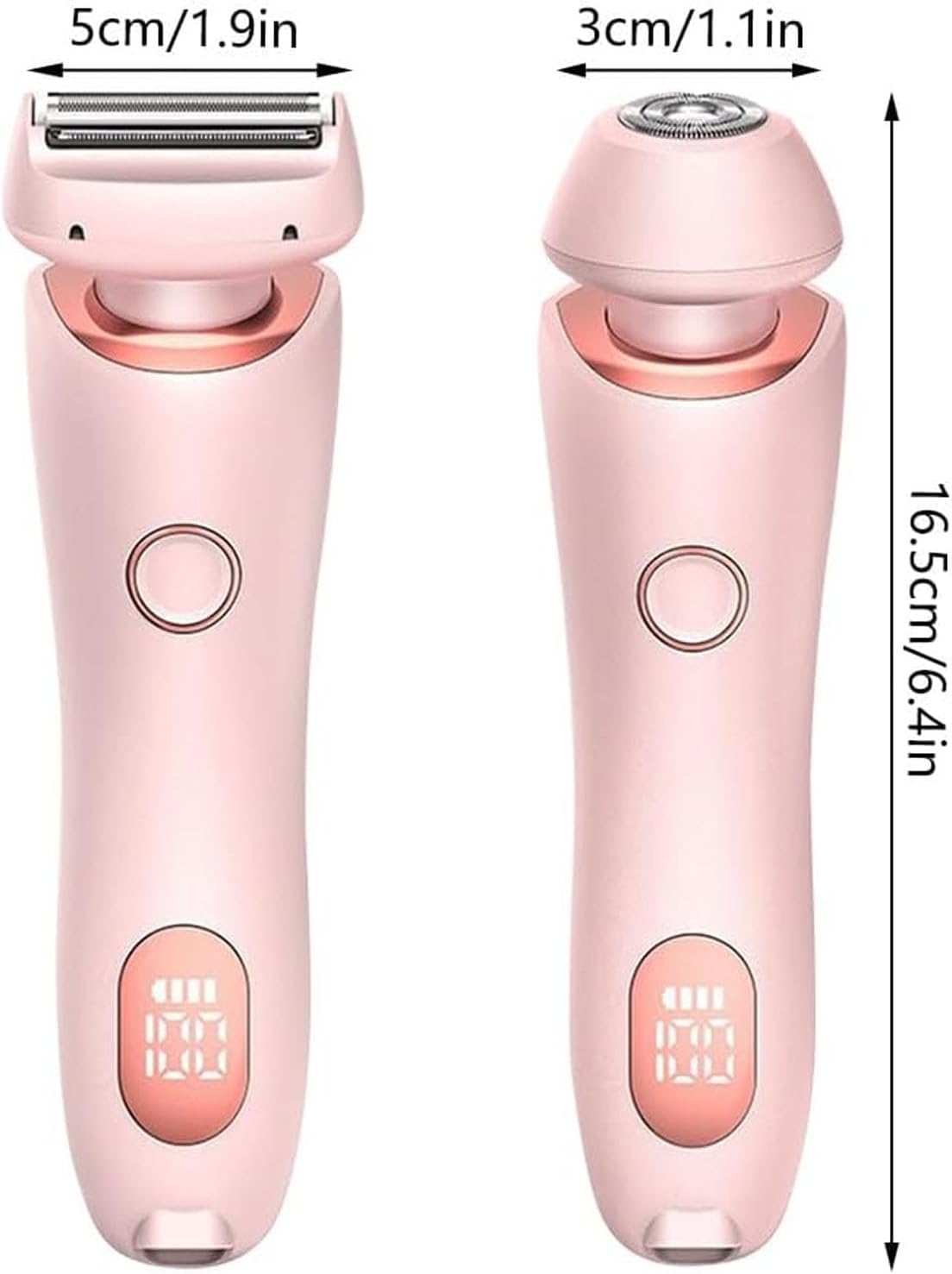 2 in 1 Women Electric Shaver Dual Head Bikini Trimmer Hair Remover