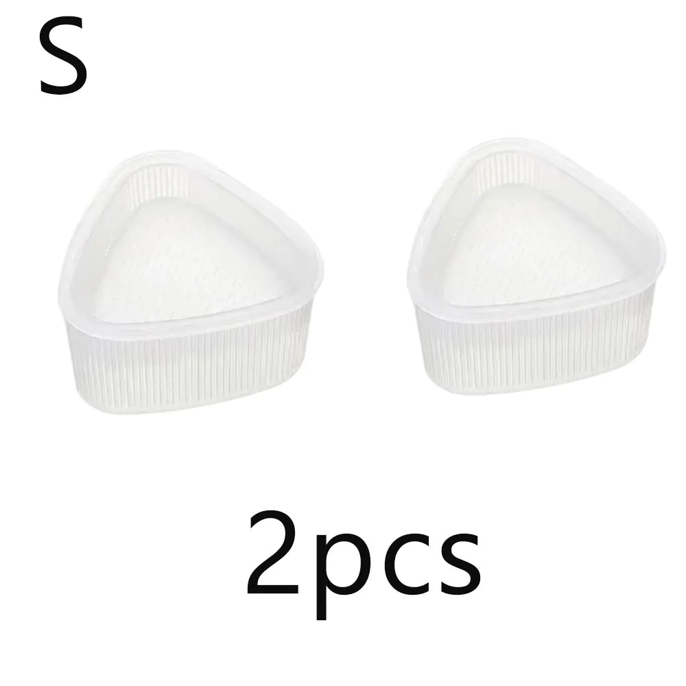 2pc Triangle Sushi Onigiri Mold Set Rice Ball Press Maker Bento Tool - 16