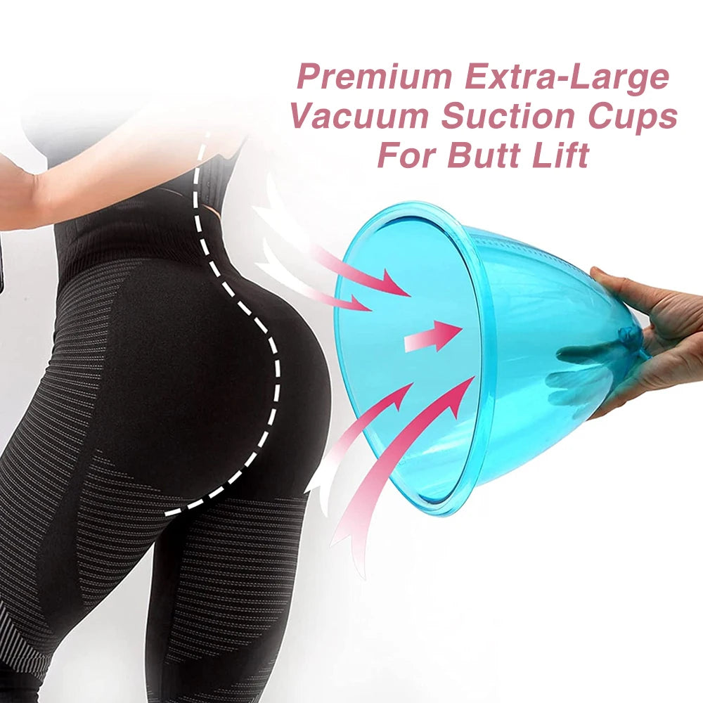 Breast Enlargement and Buttock Lifting Vacuum Suction Cup Set - 12