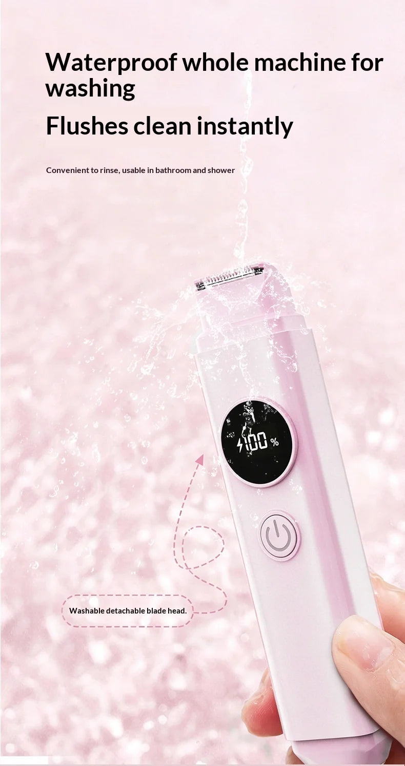 2 in 1 Electric Shaver & Painless Bikini Trimmer for Women