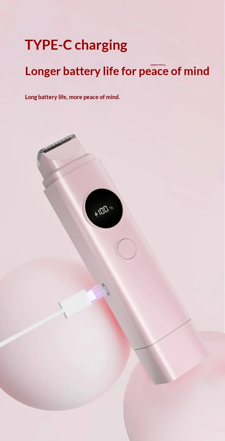 2 in 1 Electric Shaver & Painless Bikini Trimmer for Women