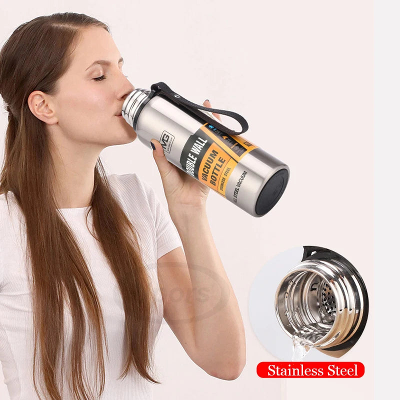 UPORS Stainless Steel Vacuum Insulated Water Bottle Large Thermal Flask - 5