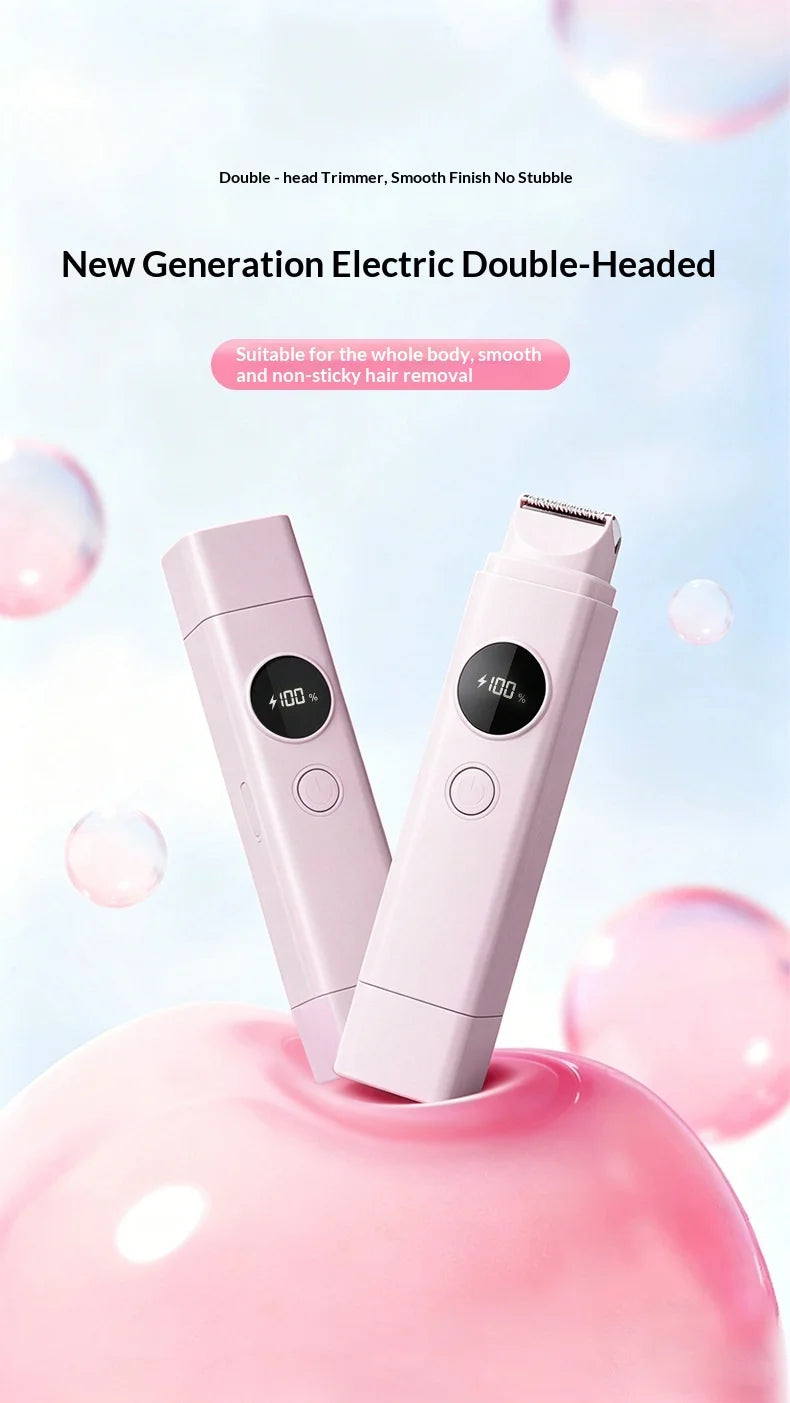 2 in 1 Electric Shaver & Painless Bikini Trimmer for Women - 7