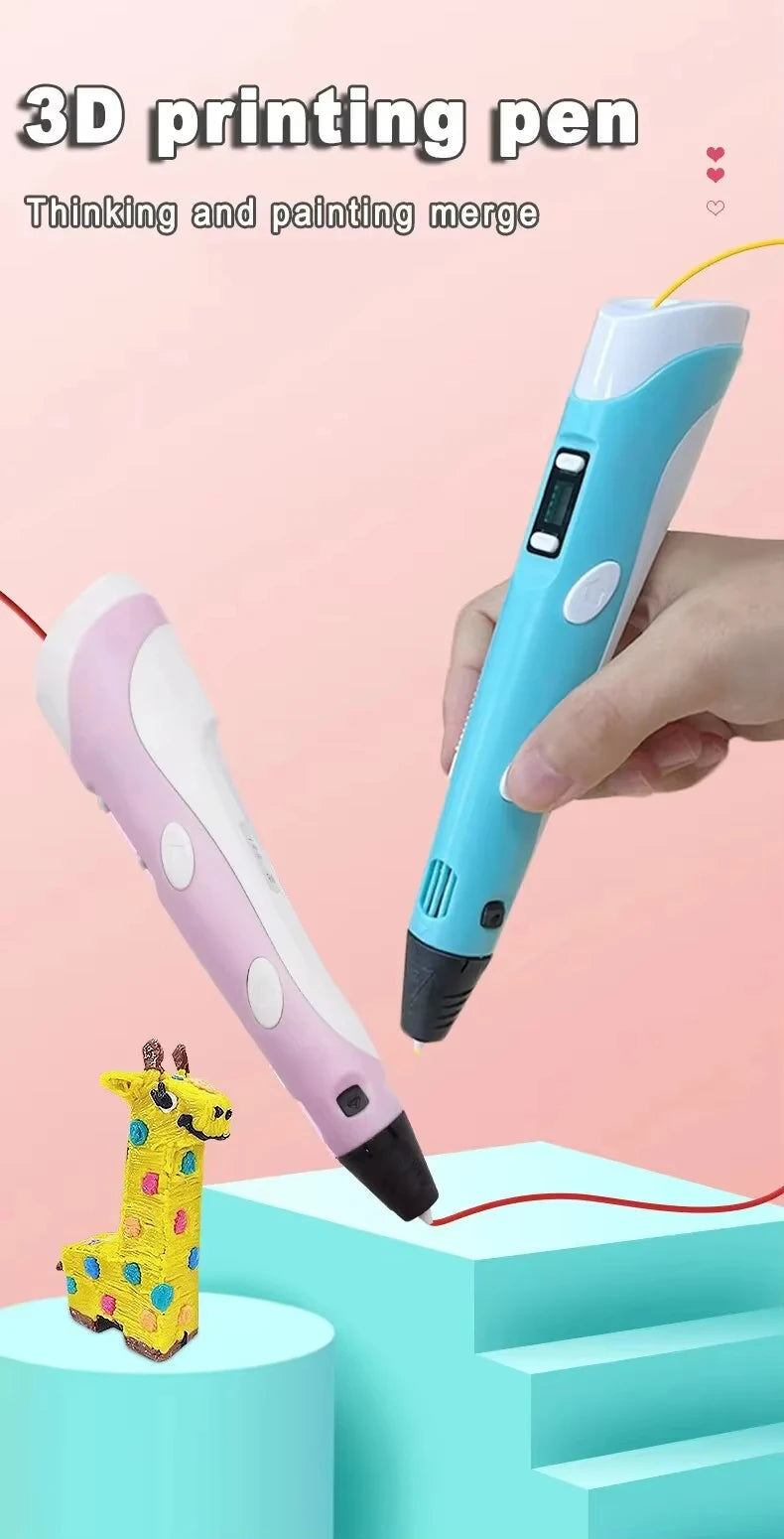 Kids 3D Printing Pen DIY Drawing Pen & Filament Toy - 7