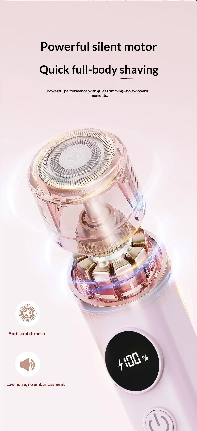 2 in 1 Electric Shaver & Painless Bikini Trimmer for Women - 16