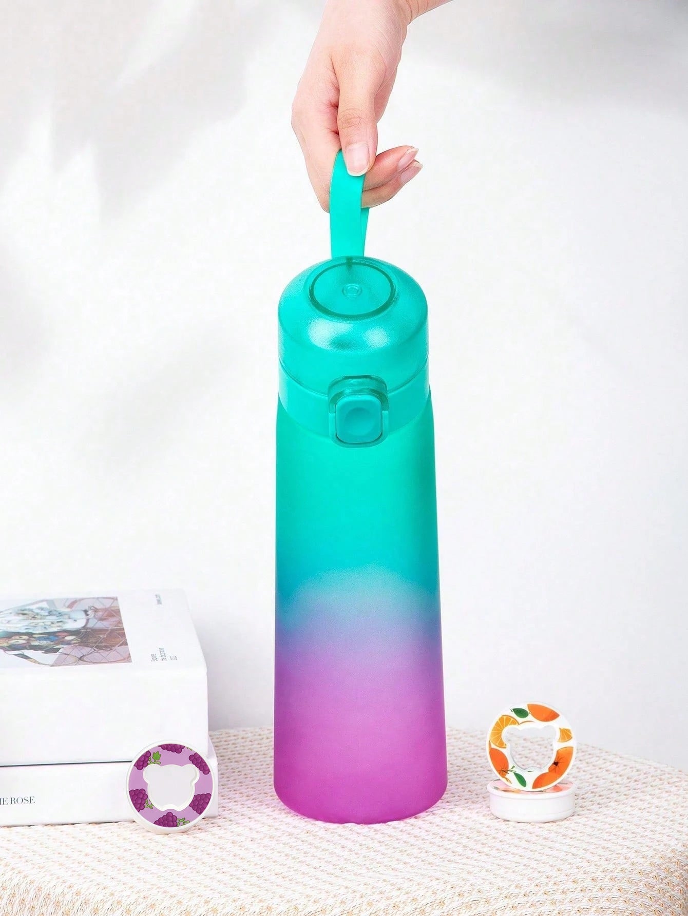 650ml Flavored Water Bottle Scented Air Infused Sports Cup with Pod - 11