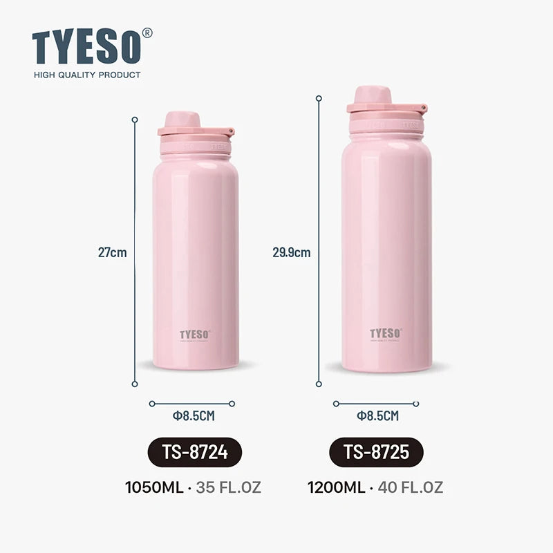 TYESO Stainless Steel Vacuum Insulated Water Bottle Travel Flask - 20