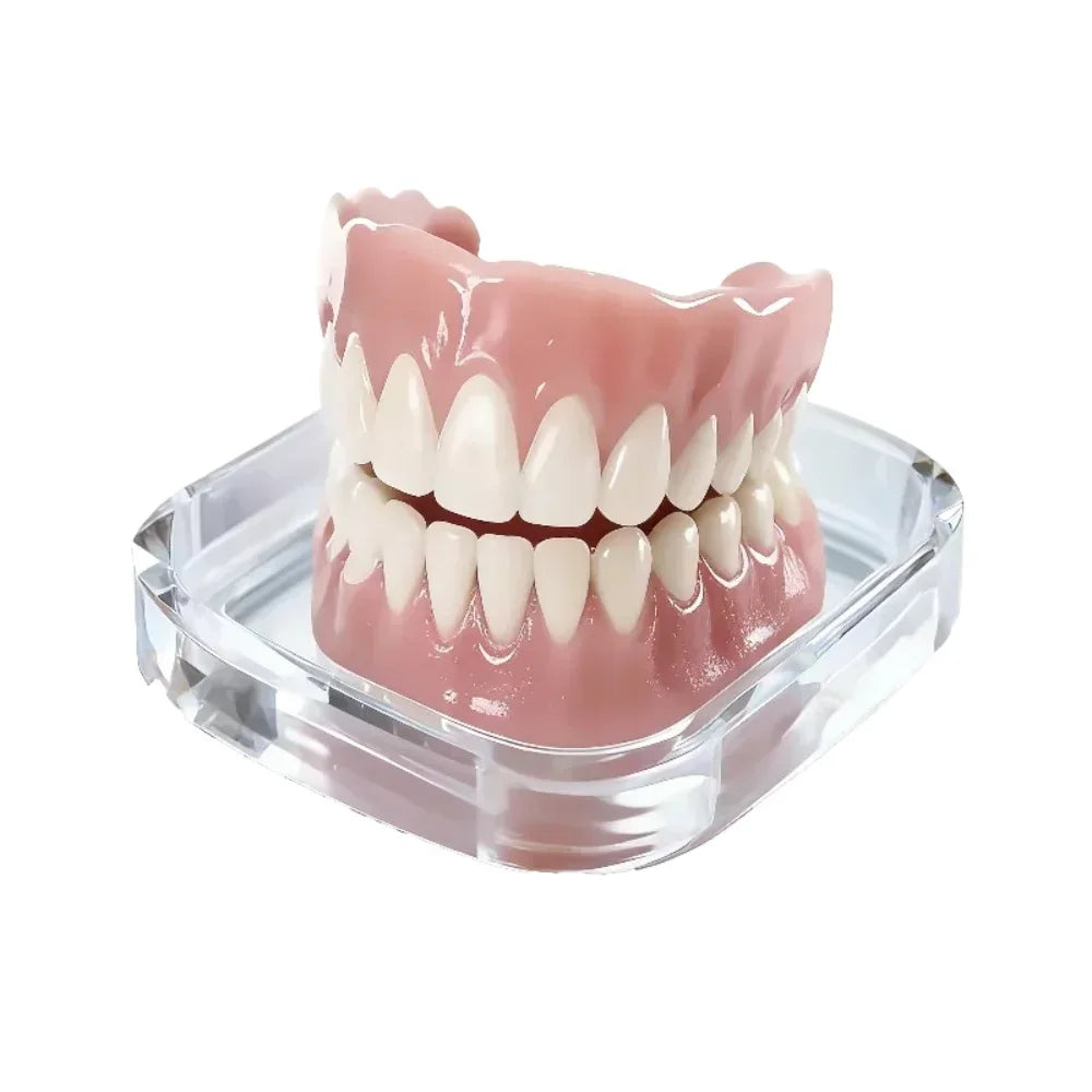 Instant Smile Dentures Full Set Silicone Veneers Fake Teeth Upper Lower