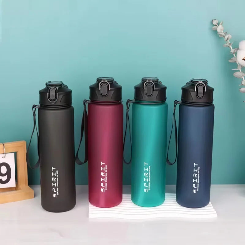 750ml Motivational Water Bottle Leak Proof Sports Gym Cup with Straw