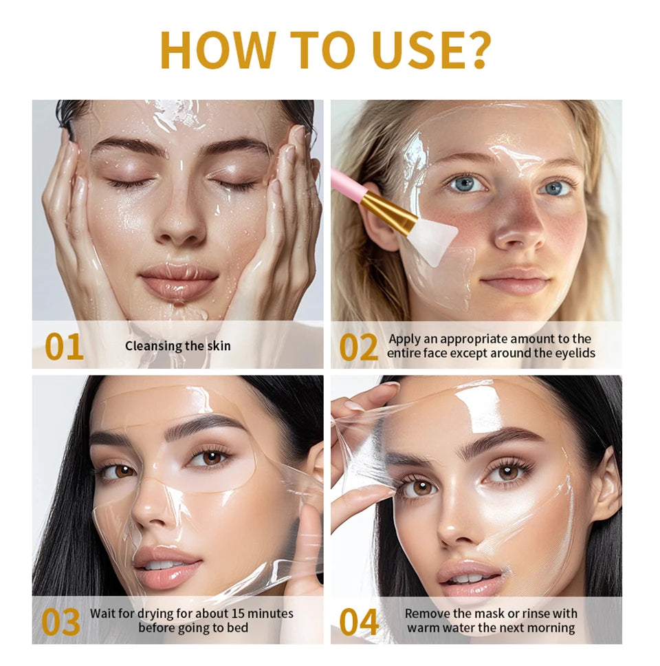 Glow Overnight Wrapping Mask Duo Collagen Turmeric Skincare Combo