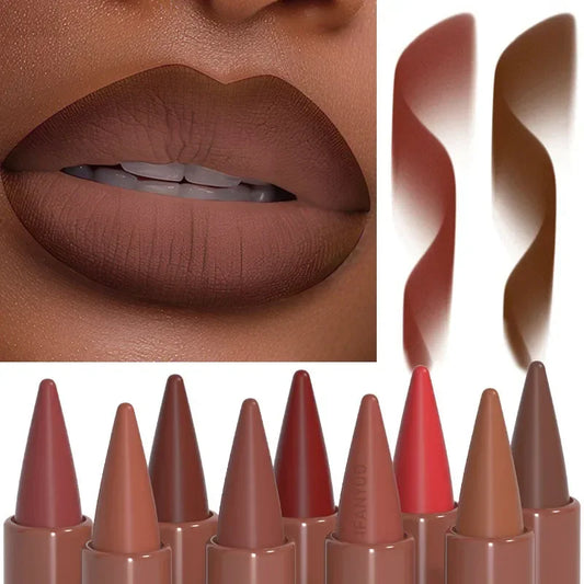 Tapered Gradient Velvet Matte Lip Liner & Contouring Tint Crayon