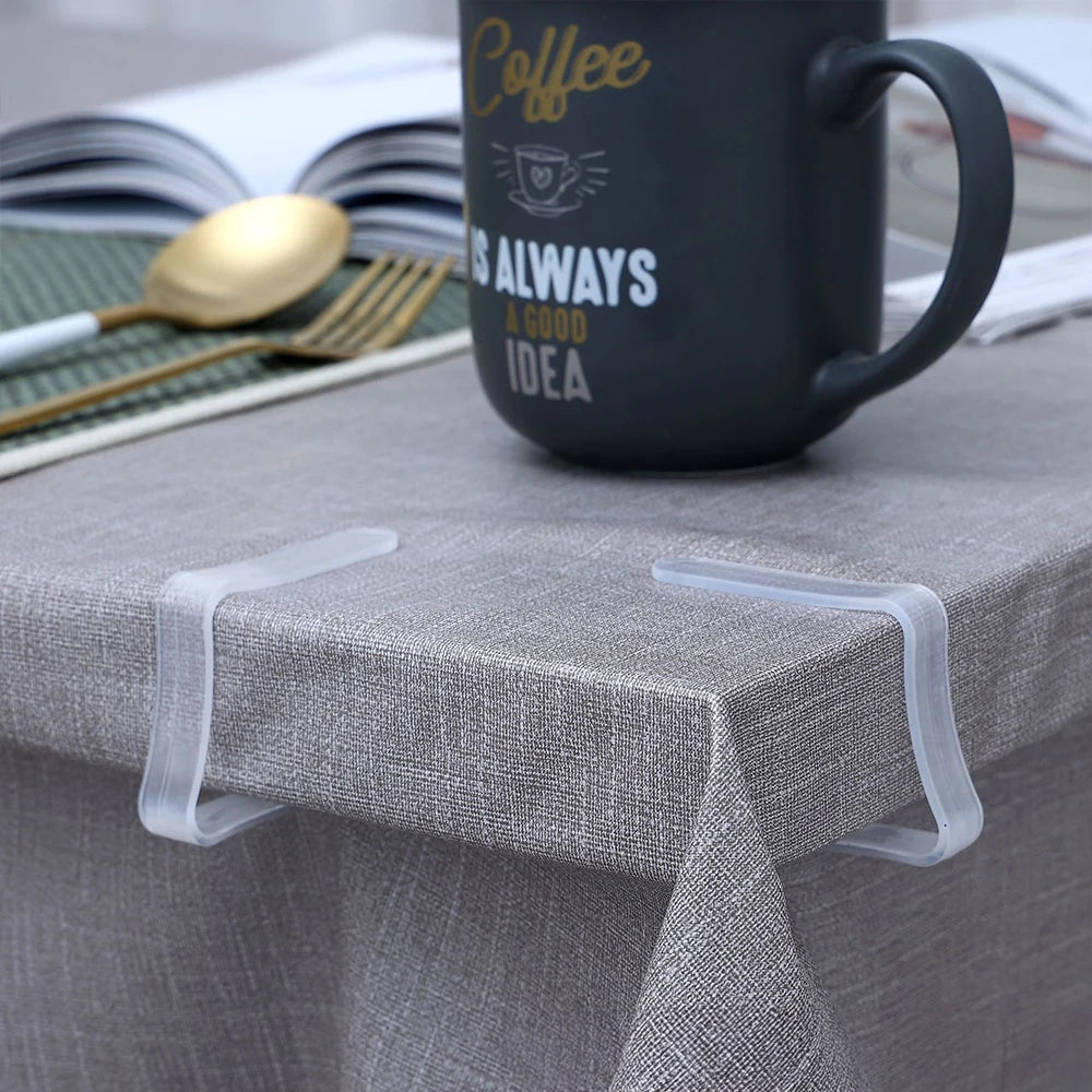 Clear Tablecloth Clips Anti Slip Table Cover Holder Set 6 12 24 Pack