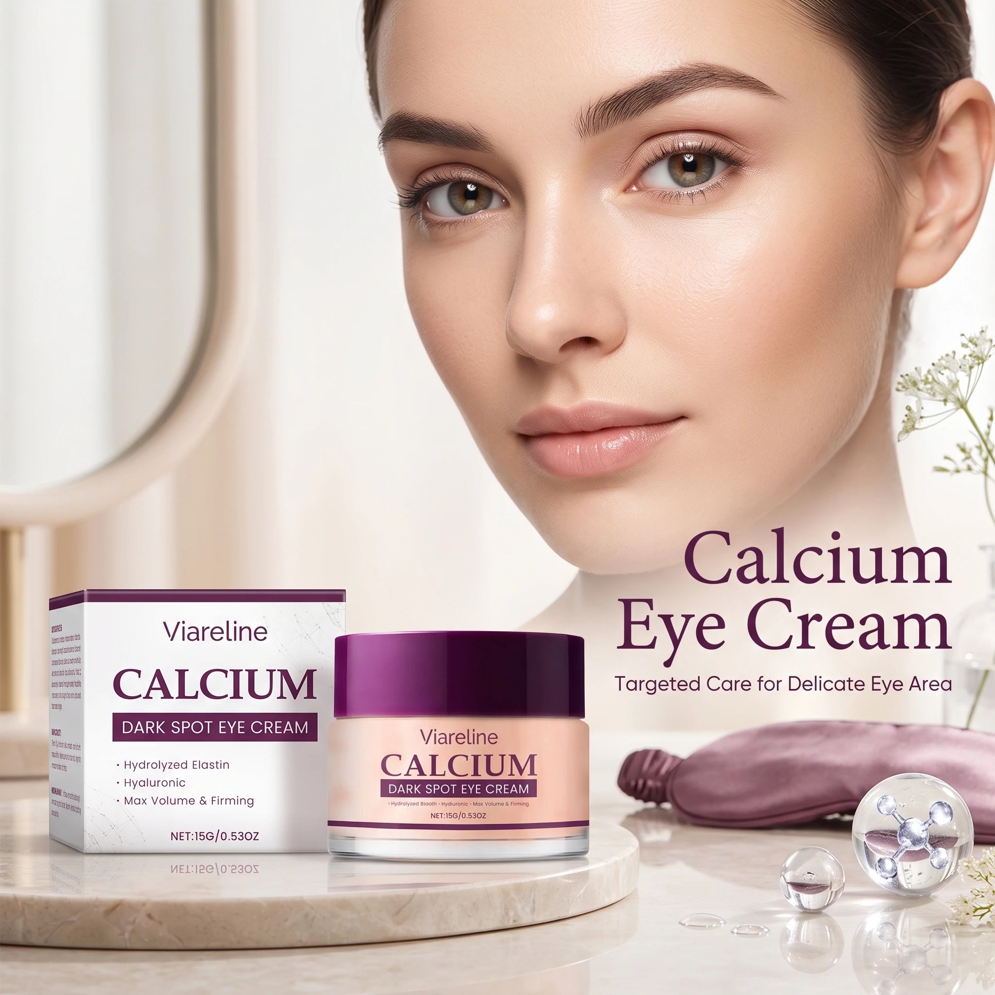 Calcium Eye Cream Dark Circles Firming Repair Cream - 5
