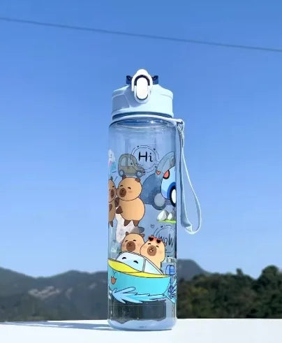 Capybara Water Bottle Leakproof Sippy Cup for Sports and Camping - 8