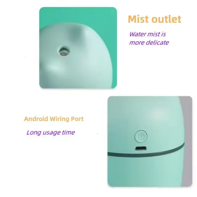 Portable Mini USB Humidifier Cute Desktop Mist Diffuser for Car Office - 3