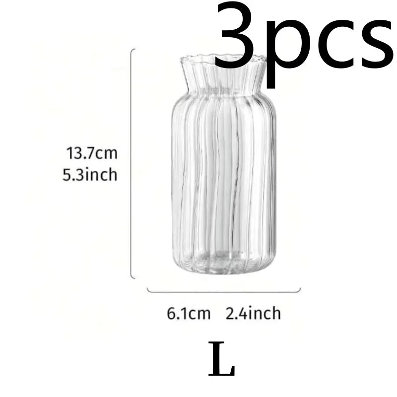 Modern Nordic Glass Vase Creative Hydroponic Flower Pot Terrarium Decor