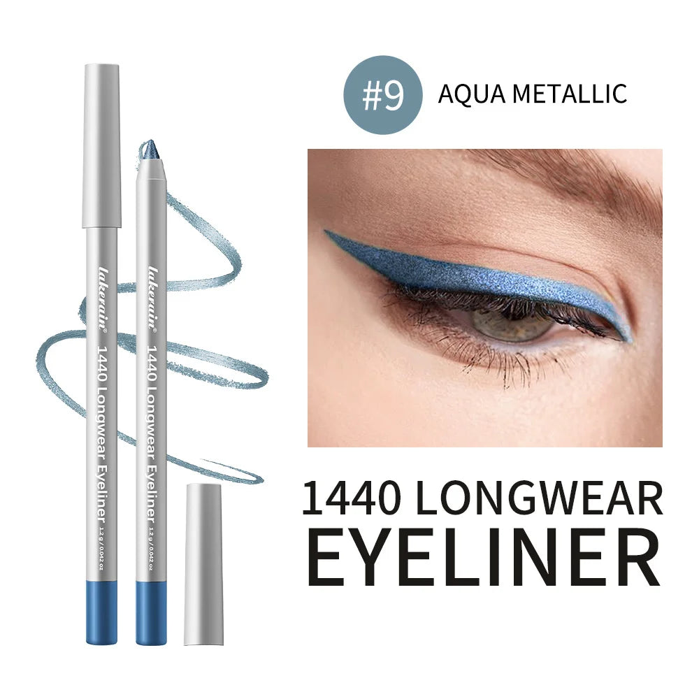 Waterproof Eyeliner Pencil Long Lasting Smudge Proof Makeup - 24