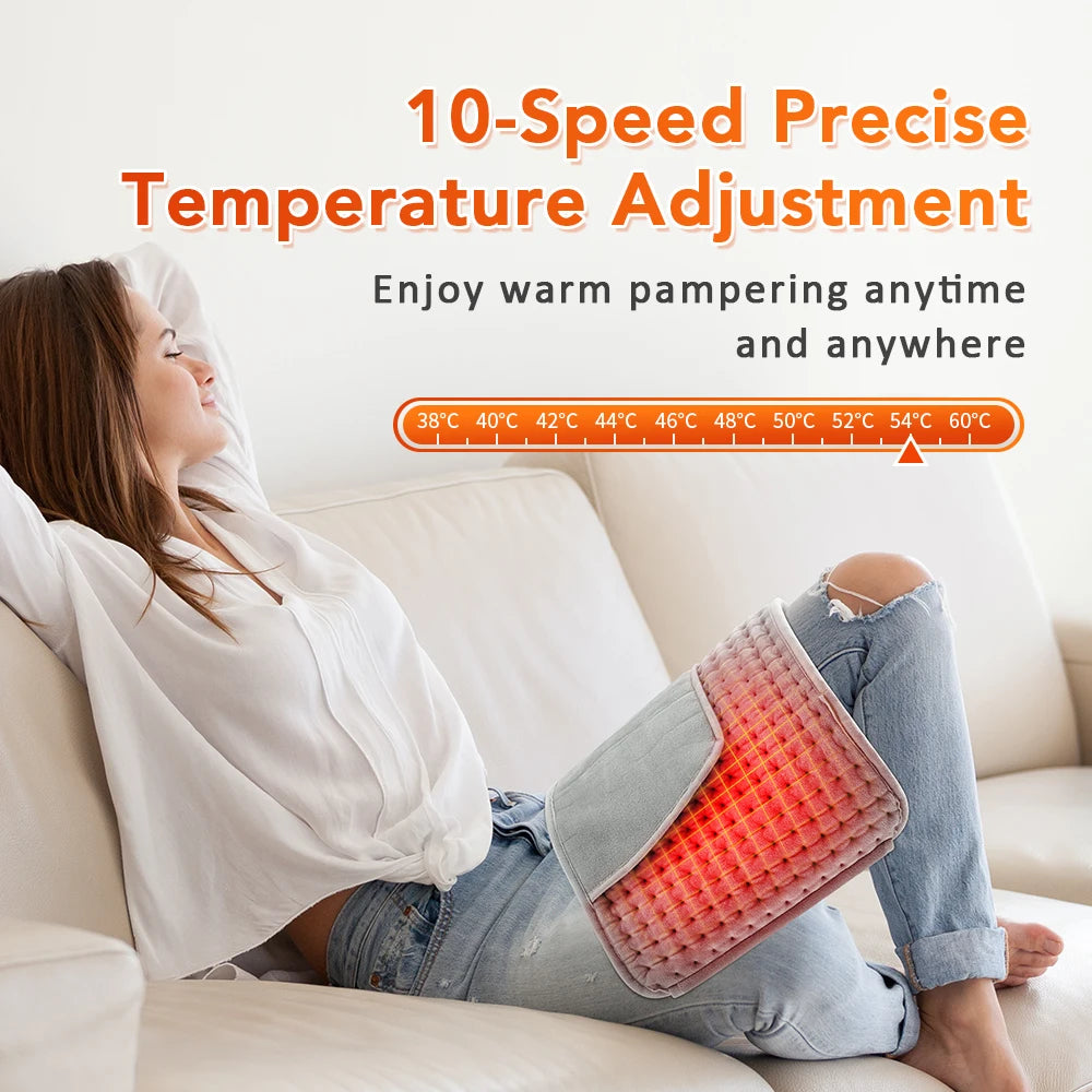 Electric Heating Waist Belt Thermal Pad Back Warmer - 21