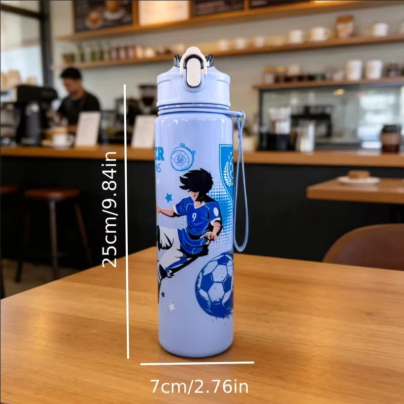 750ml Sports Water Bottle Leakproof BPA Free Gym Travel Cup with Straw