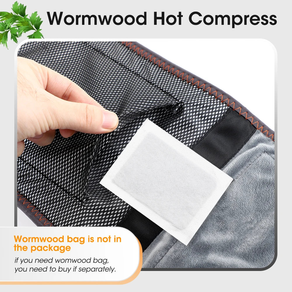 Electric Cordless Heated Waist Massager Red Light Infrared Lumbar Belt