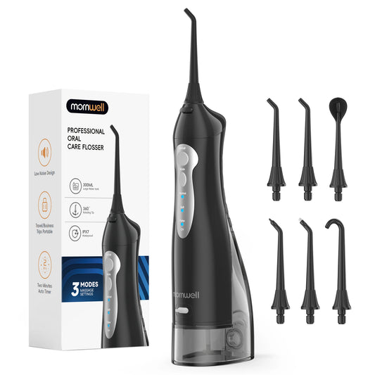 Mornwell Portable Water Flosser USB Rechargeable Oral Irrigator
