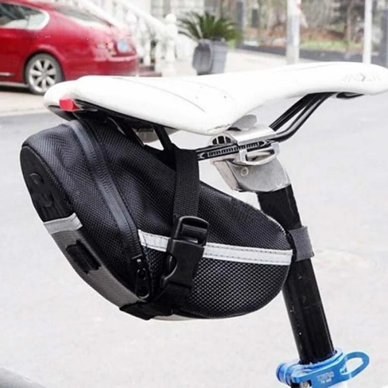 Bicycle Saddle Bag Under Seat Storage Pouch for Road and Mountain Bikes - 6