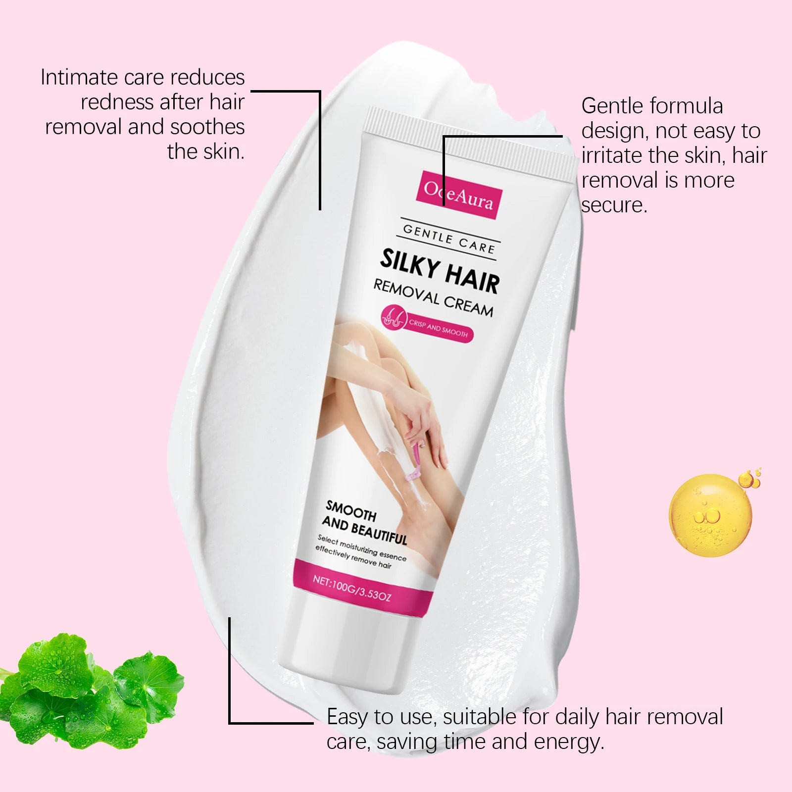 Body Hair Removal Cream Intimate Depilatory Shaving Care Oil - 12