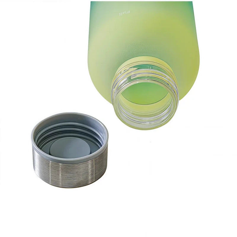 550ml Motivational Water Bottle with Time Marker Leakproof Sports Flask - 4
