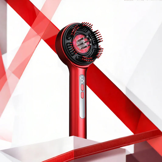 Electric Head Massage Comb Scalp Massager Red Light Hair Oil Applicator