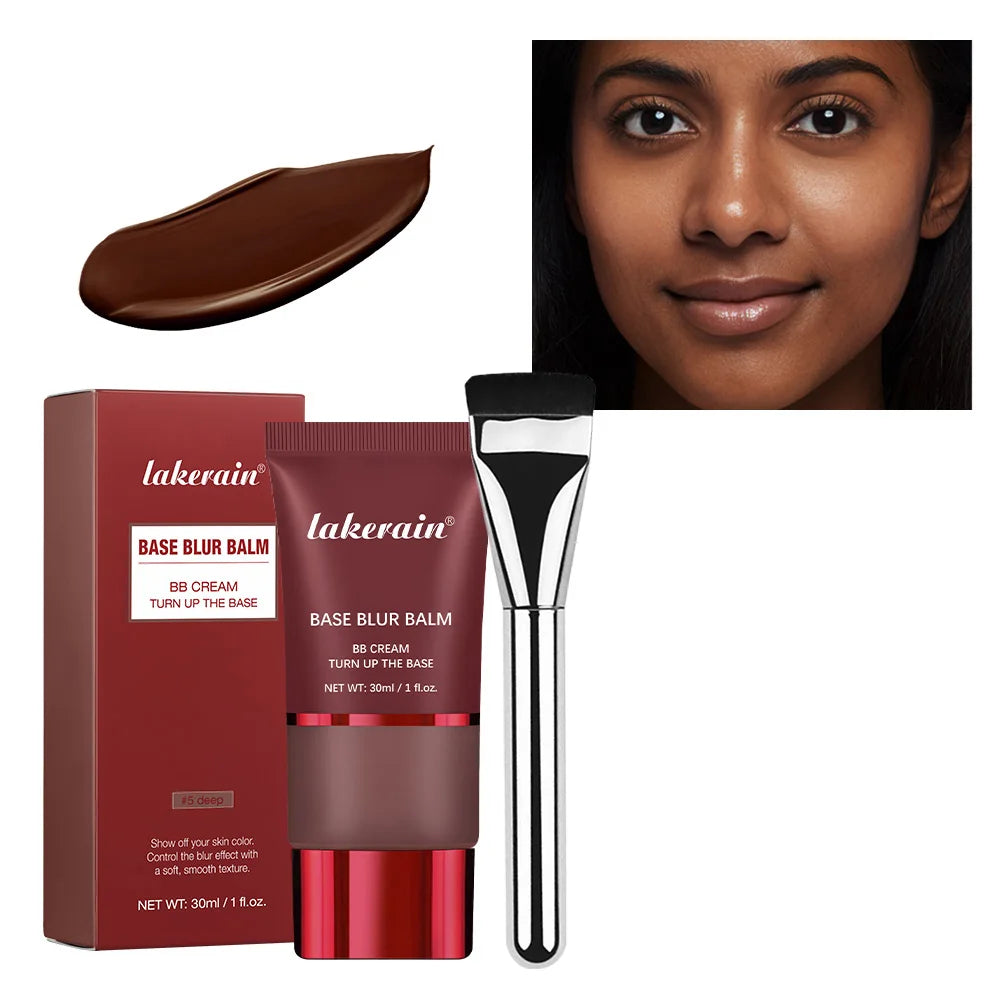 Blur Base Balm BB Cream with Applicator Brush Foundation Makeup
