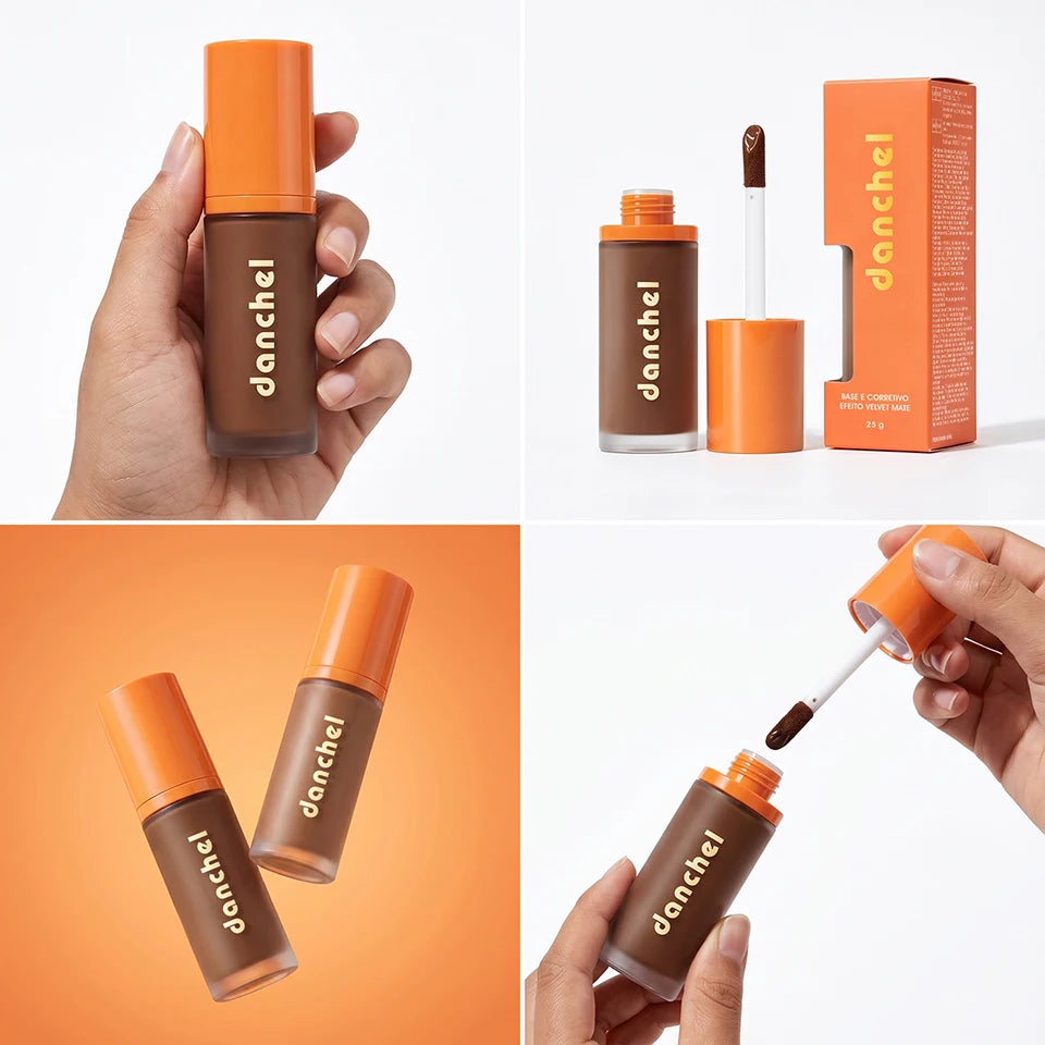 2-in-1 Liquid Foundation & Concealer Matte Face Makeup - 17