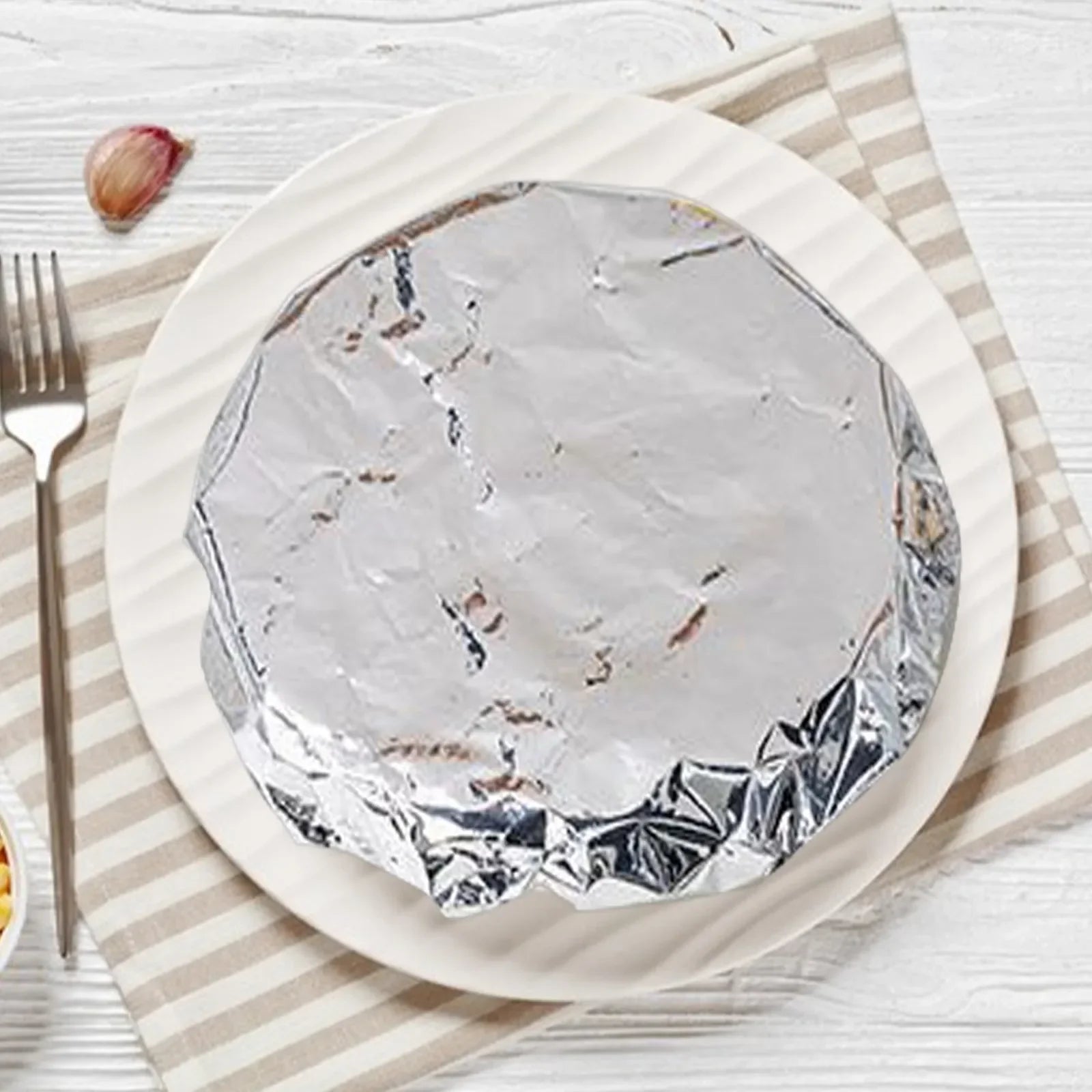 Reusable Aluminum Foil Food Covers Thermal Insulated Bowl Lid Set
