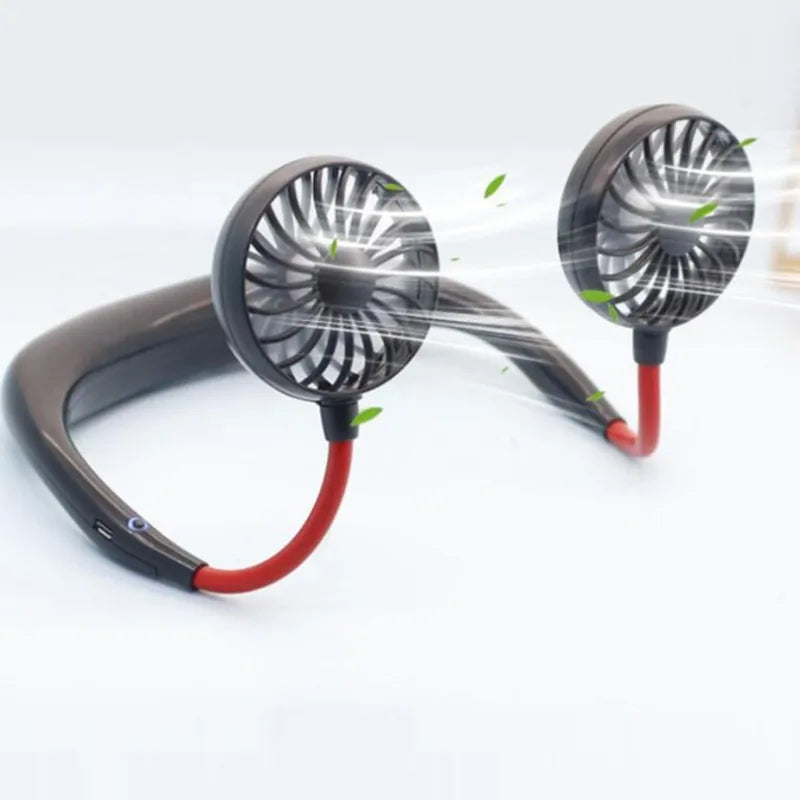Portable Neck Fan Rechargeable Hands Free Personal Cooling Fan 3 Speed - 12