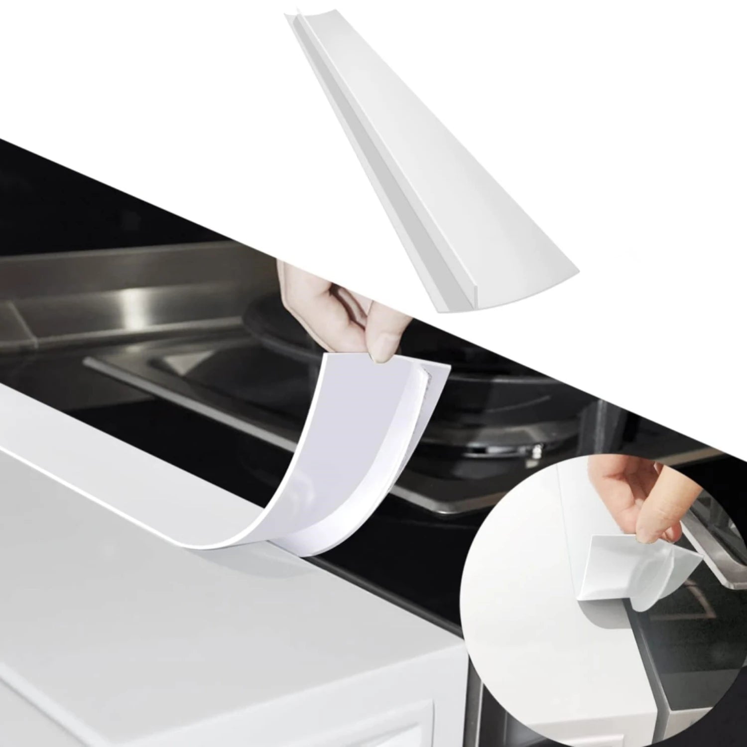 Silicone Stove Gap Cover Kitchen Counter Sealing Strip Oil Proof - 9