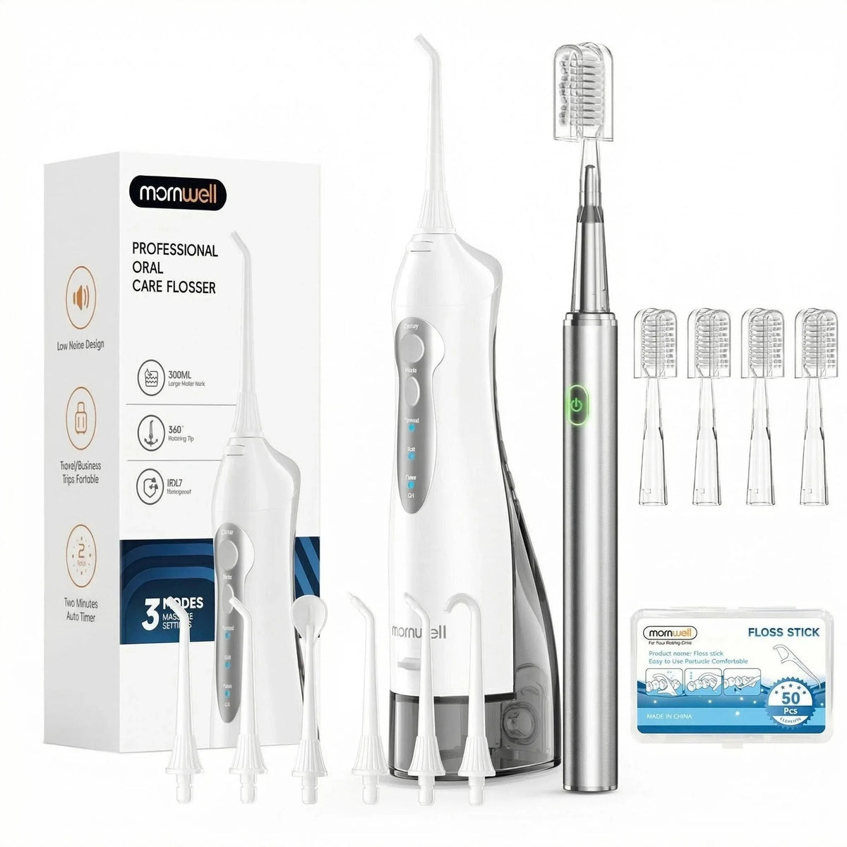 Water Flosser and Electric Toothbrush Combo Dental Care Kit