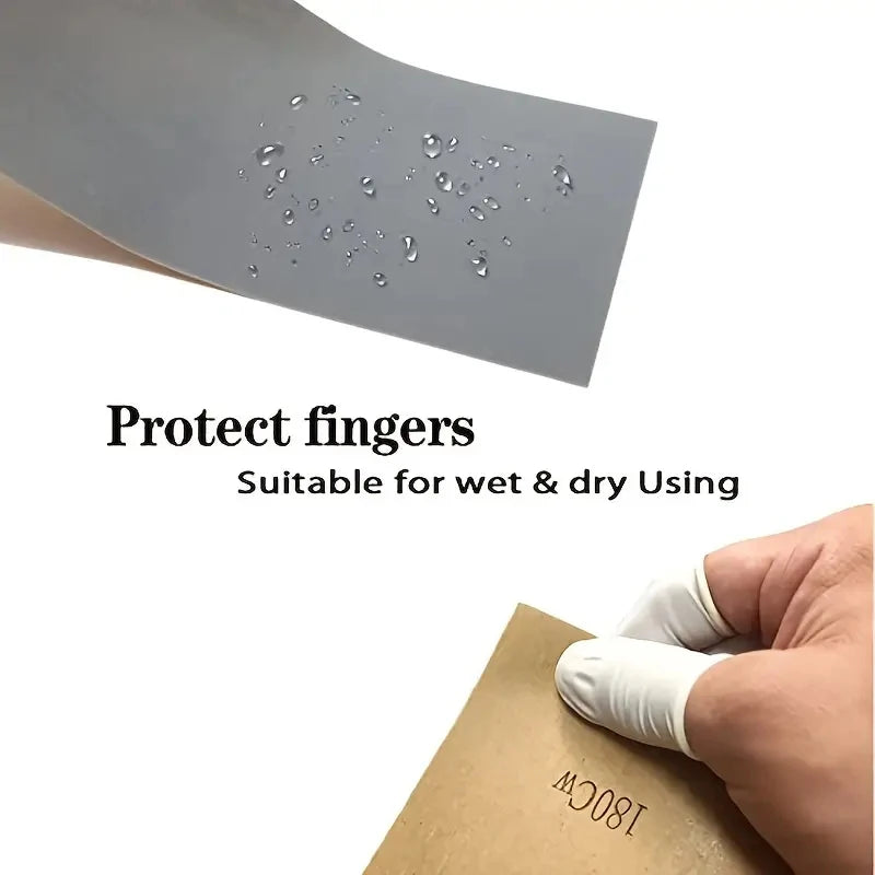 10pcs Wet Dry Sandpaper Assorted Grit Abrasive Polishing Sheets 9x3.6in - 9