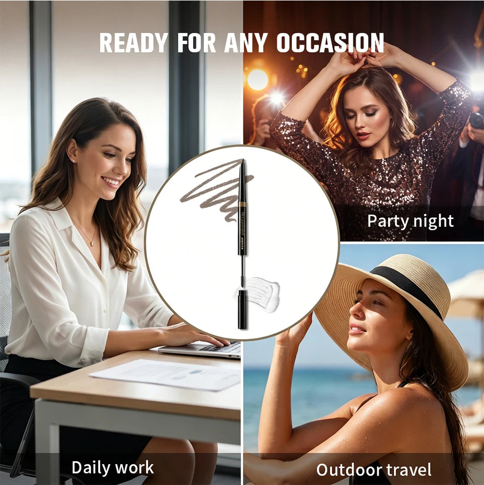 2 in 1 Waterproof Brow Pencil and Gel