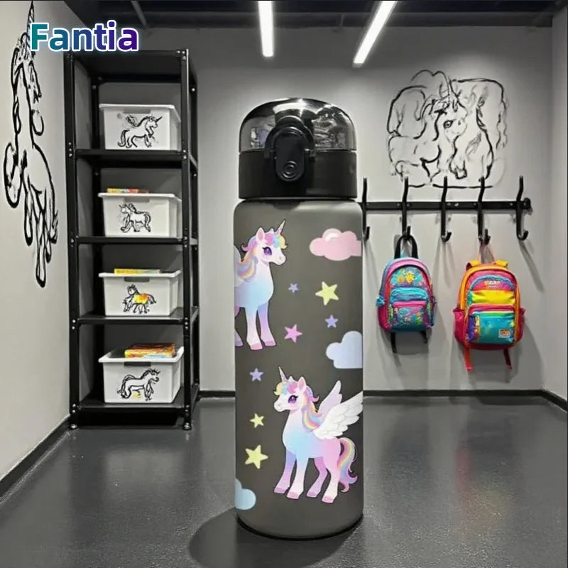 780ml Unicorn Water Bottle BPA Free Leak Proof Sports Gym Drink Cup - 1