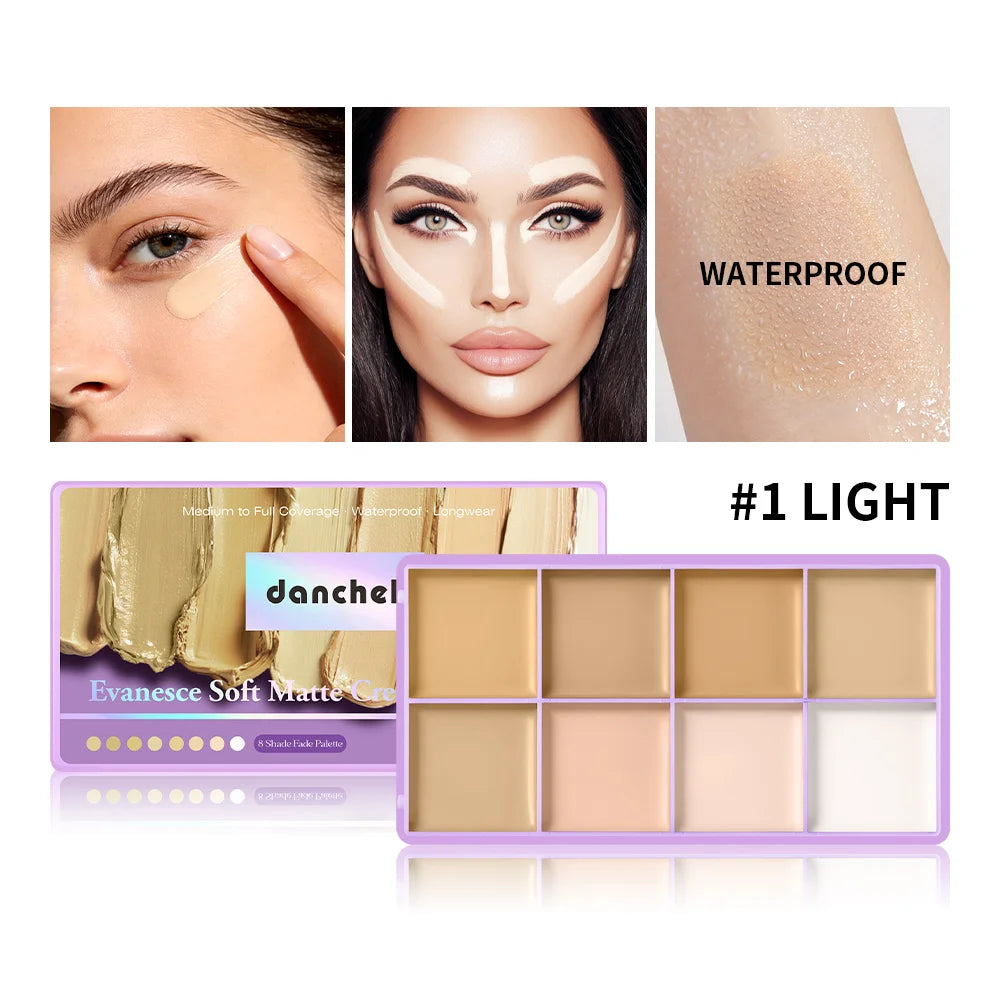 Cream Concealer Palette Long Wear Full Coverage Makeup - 2