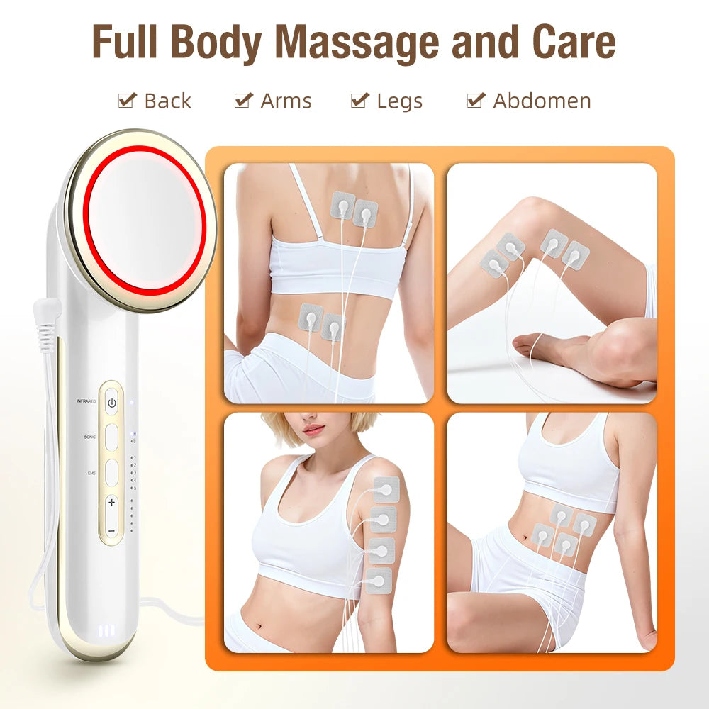 EMS Ultrasound Cavitation Body Slimming & Facial Massager