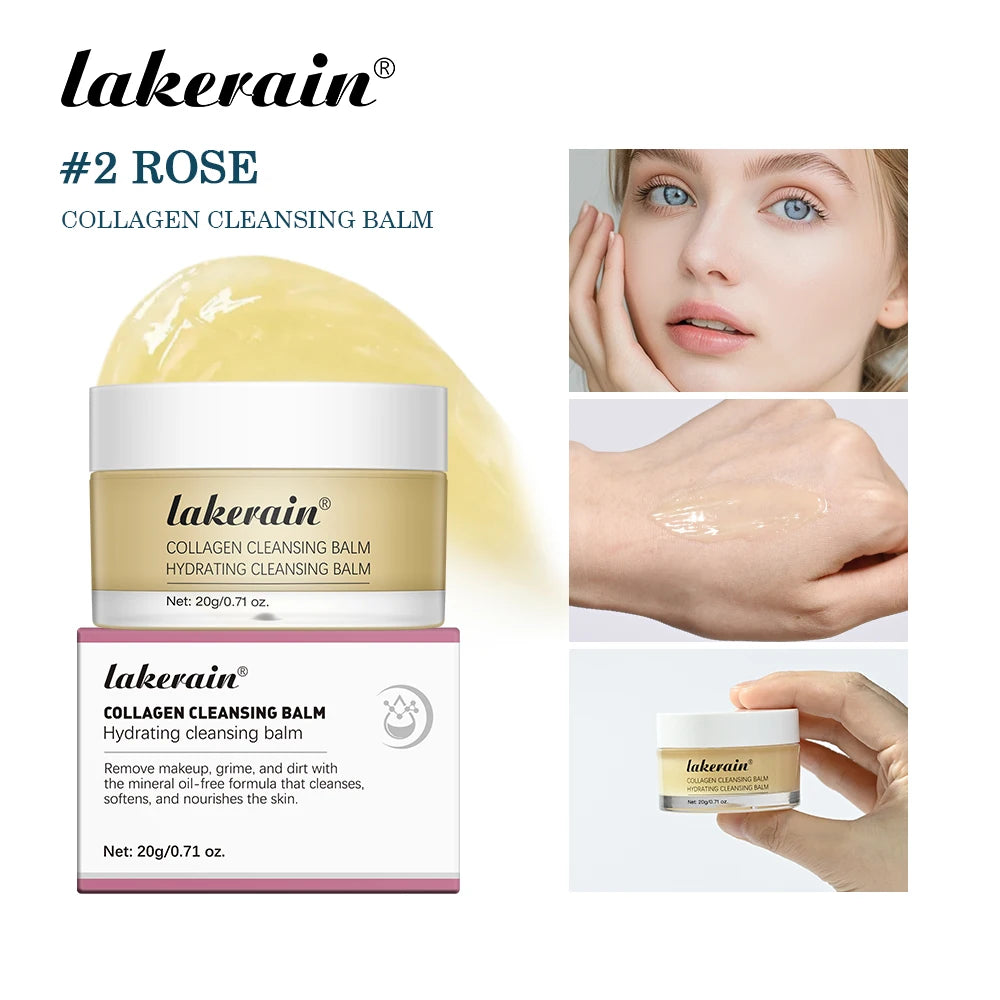 Lakerain Collagen Cleansing Balm Makeup Remover & Deep Cleanser - 21
