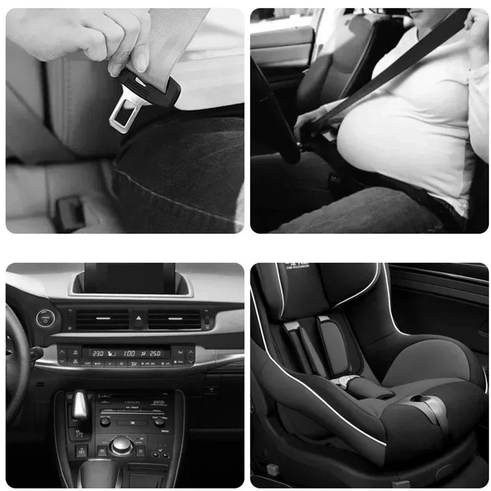 2Pcs Car Seat Belt Extender Buckle Safety Lock Extension Converter