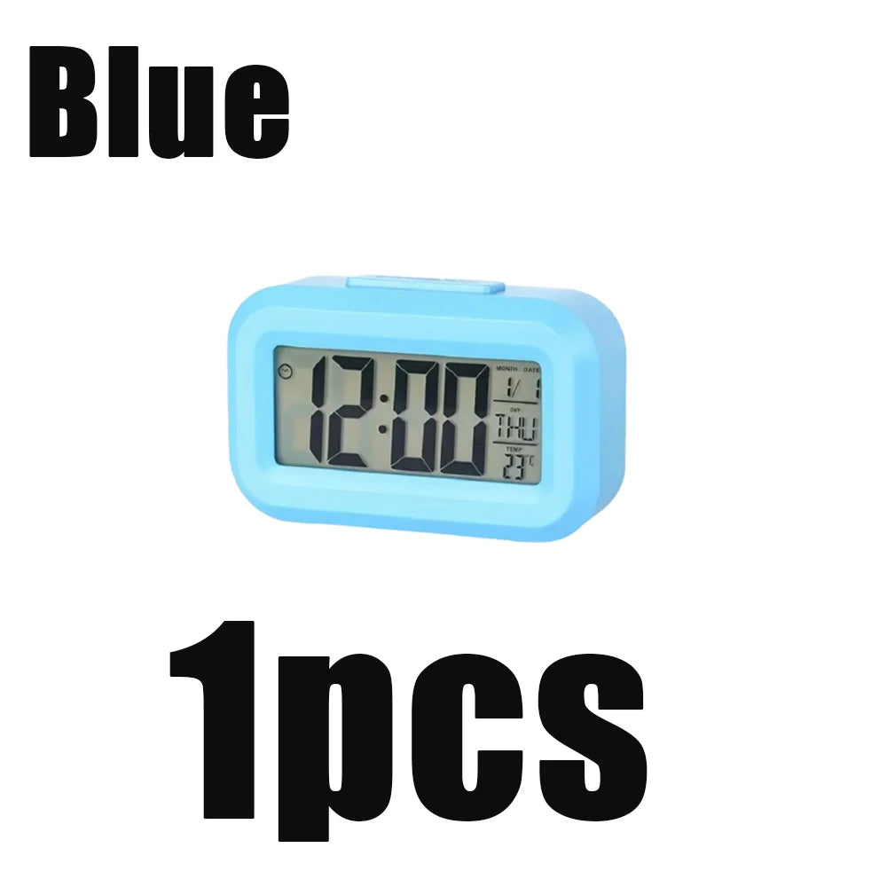 Digital Alarm Clock with Temperature Calendar and LED Display - 14