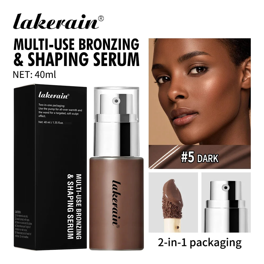 Multi-Use Liquid Foundation Bronzing And Shaping Serum Makeup