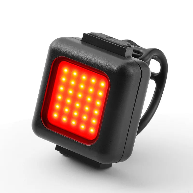 2 Pack LED Bike Light Set Rechargeable Bicycle Tail Light Flashlight - 17