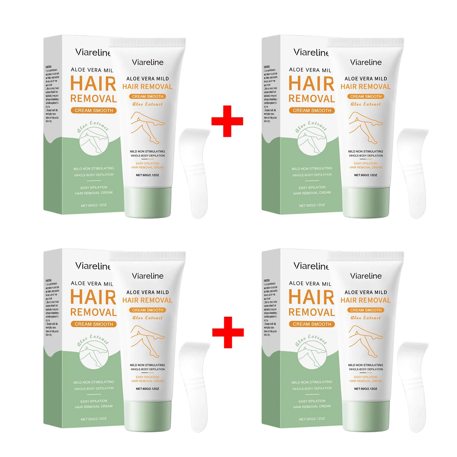 Aloe Vera Hair Removal Cream Painless Depilatory Cream for Smooth Skin - 13
