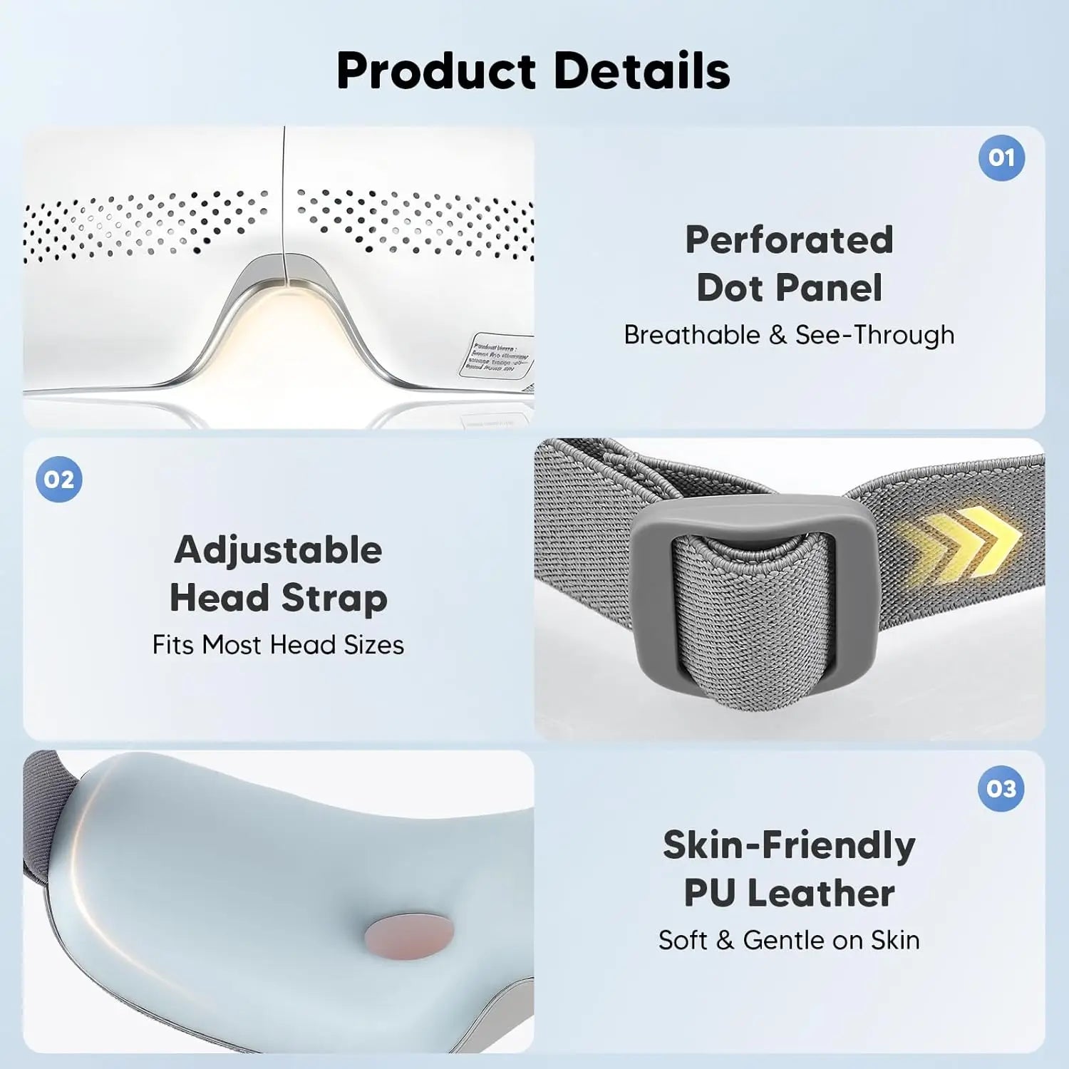 4 in 1 Airbag Eye Massager Rechargeable Eye Relaxation Device - 10