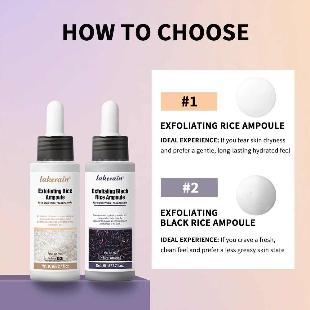 White Black Rice Exfoliating Serum Peeling Hydrating Toner - 3